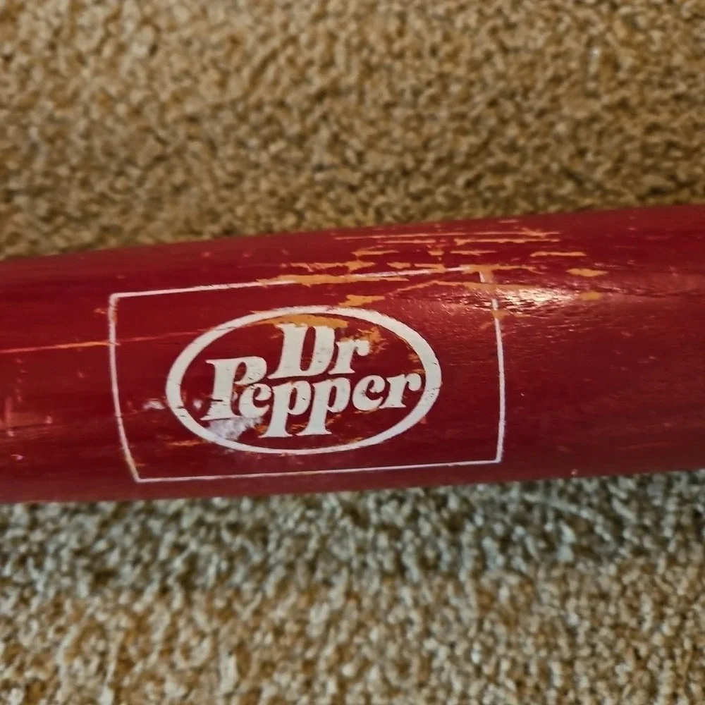Vintage Salem RedBirds Wooden Baseball Bat Dr Pepper Louisville Minor League